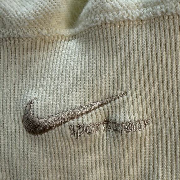 Nike Sportswear Cream Sweater Vest Women's Small V‑Neck Lightweight - Picture 3 of 6